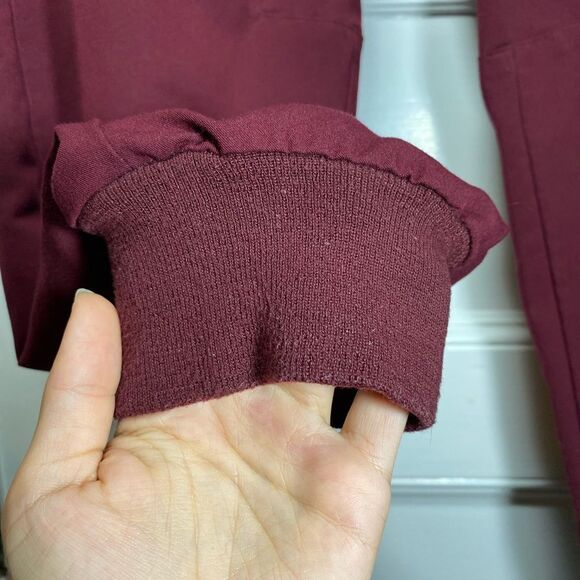 Figs | Men’s Tansen Jogger Scrub Pants Drawstring Waist Burgundy Sz XXL - Picture 11 of 16